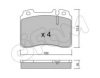 CIFAM 822-667-1 Brake Pad Set, disc brake